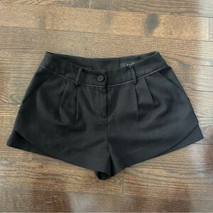 Elegant Black High Waist Women's Shorts